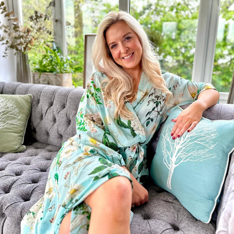 Rosehip Design Kimono - Heavenly Aqua | Putti Fine Fashions