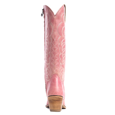 Nalejandra Leather Boots - Pink