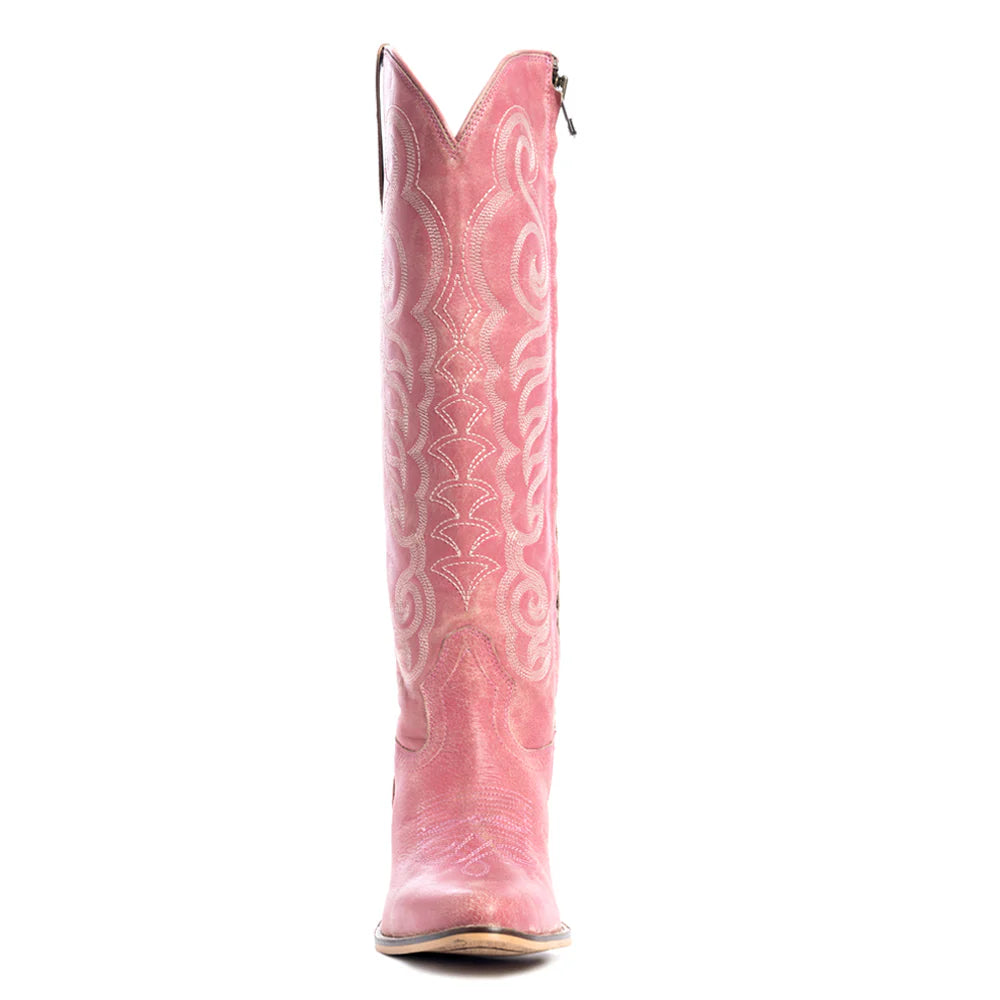 Nalejandra Leather Boots - Pink