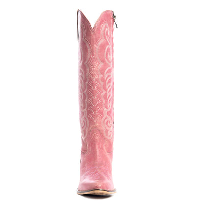Nalejandra Leather Boots - Pink