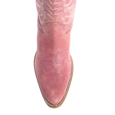 Nalejandra Leather Boots - Pink