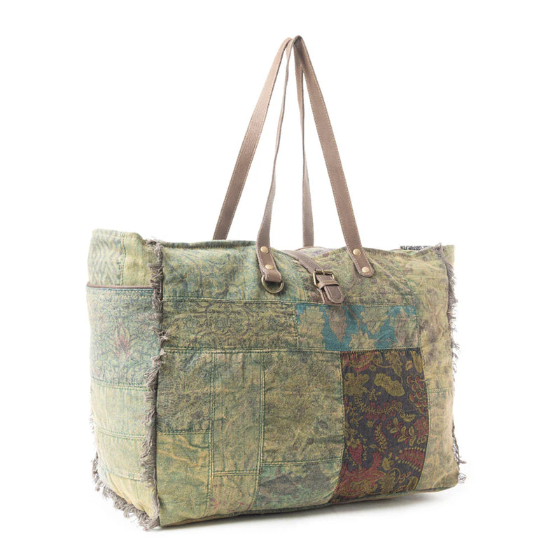 Myra Bag Fern Grove Patchwork Weekender Bag