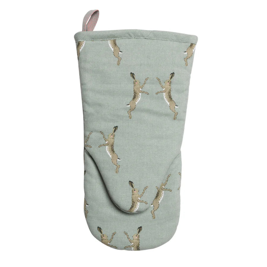 Sophie Allport Boxing Hares Oven Mitt