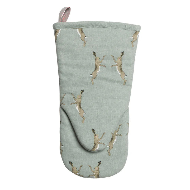 Sophie Allport Boxing Hares Oven Mitt