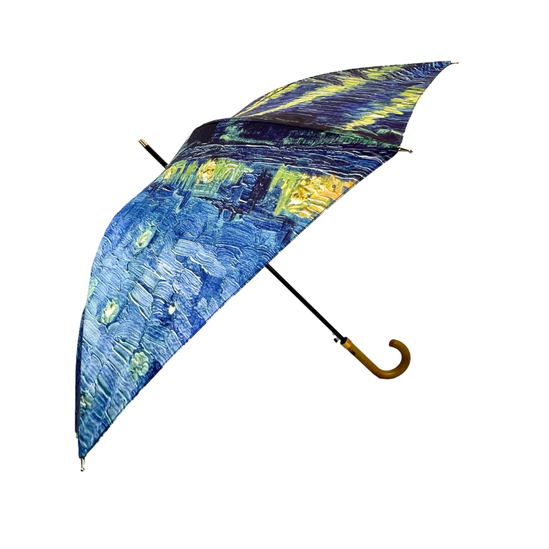 Soak London Van Gogh Over The Rhone Walking Stick Umbrella | Putti Fine Fashions