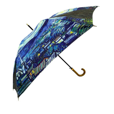 Soake London Classic Van Gogh "Starry Night" Walking Stick Umbrella | Putti Fine Fashions
