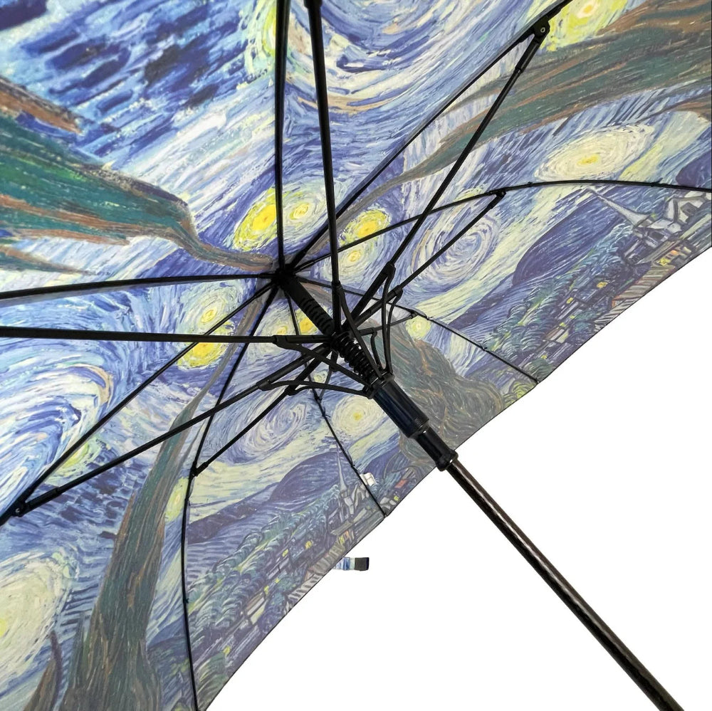 Soake London Classic Van Gogh "Starry Night" Walking Stick Umbrella | Putti Fine Fashions