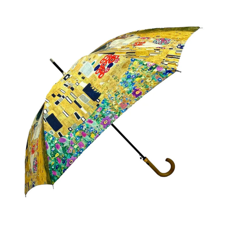 Soak London Classic Klimt The Kiss Walking Stick Umbrella | Putti Fine Fashions