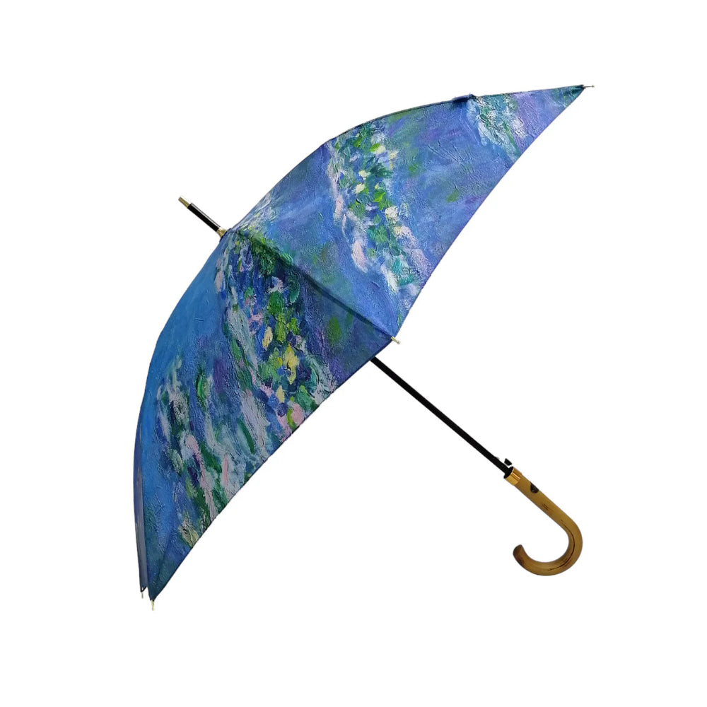 Monet "Water Lillies" Walking Stick Umbrella | Putti Fine Furnishings