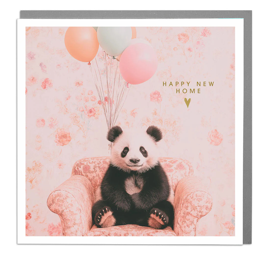 Panda "Happy New Home" Greeting Card | Putti Fine Furnishings