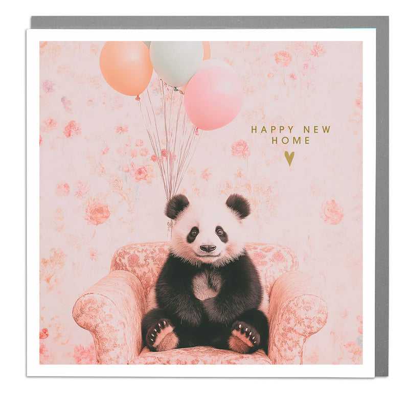 Panda "Happy New Home" Greeting Card | Putti Fine Furnishings