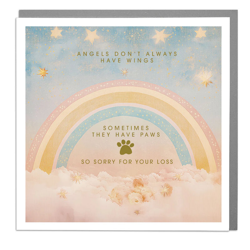 Rainbow Pet Sympathy Greeting Card | Putti Fine Furnishings