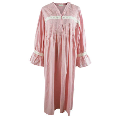 Pink "Anna" Long Sleeve Nightdress | Putti Fine Fashions Canada