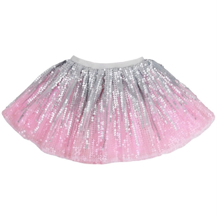 Pink and Silver Waterfall Tutu | Le Petite Putti Canada