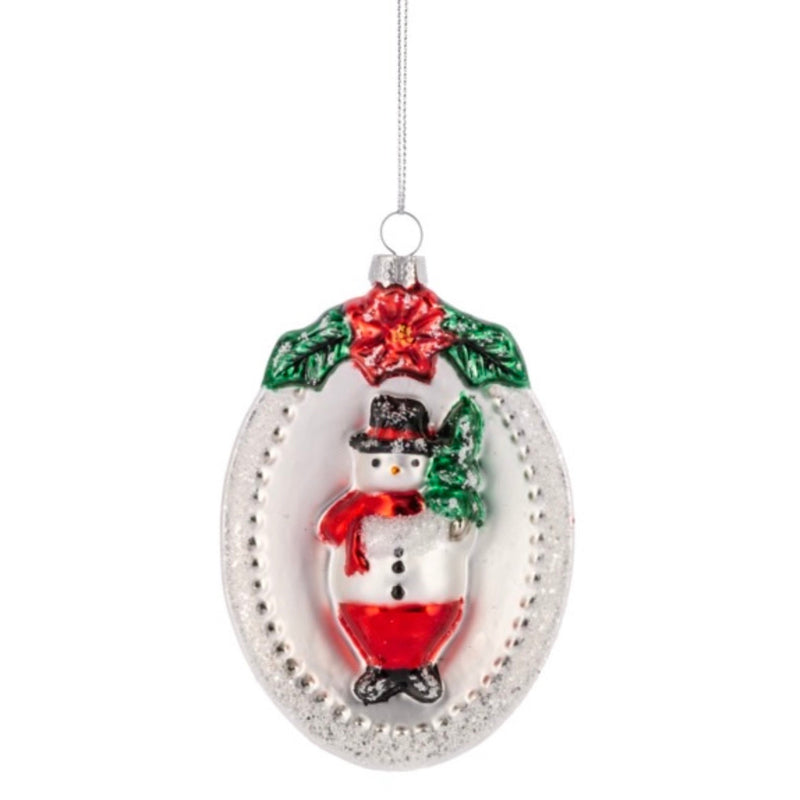 Santa & Snowman Plaque Ornaments