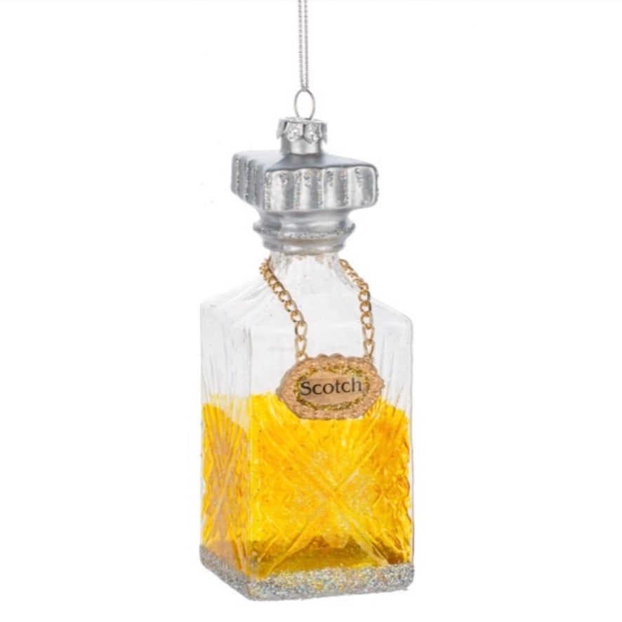 Scotch Decanter Glass Ornament | Putti Christmas Decorations