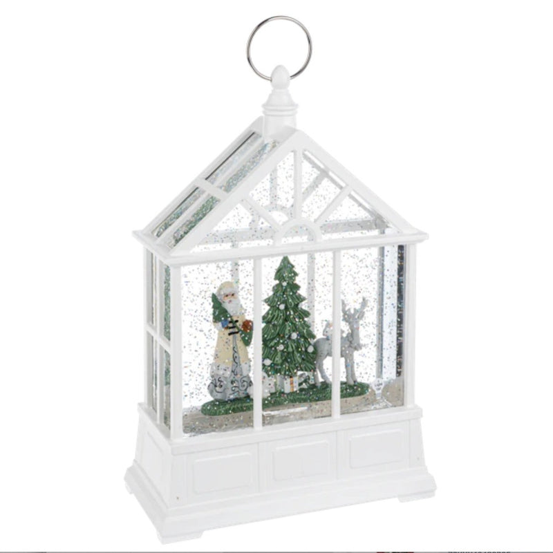 Santa Greenhouse Perpetual Snow Lantern