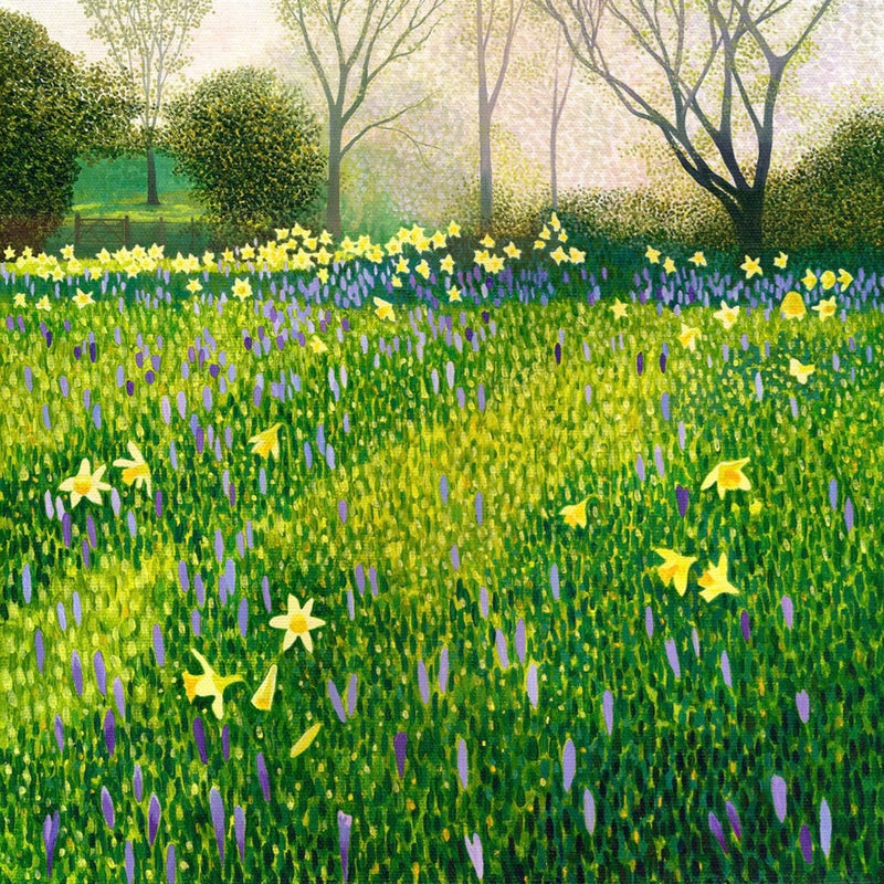 Susan Entwistle Crocus and Daffodils Card | Putti Celebrations