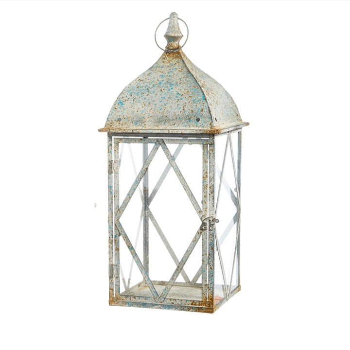 Raz Imports Weathered Galvinized Lanterns | Putti Fine Furnishings