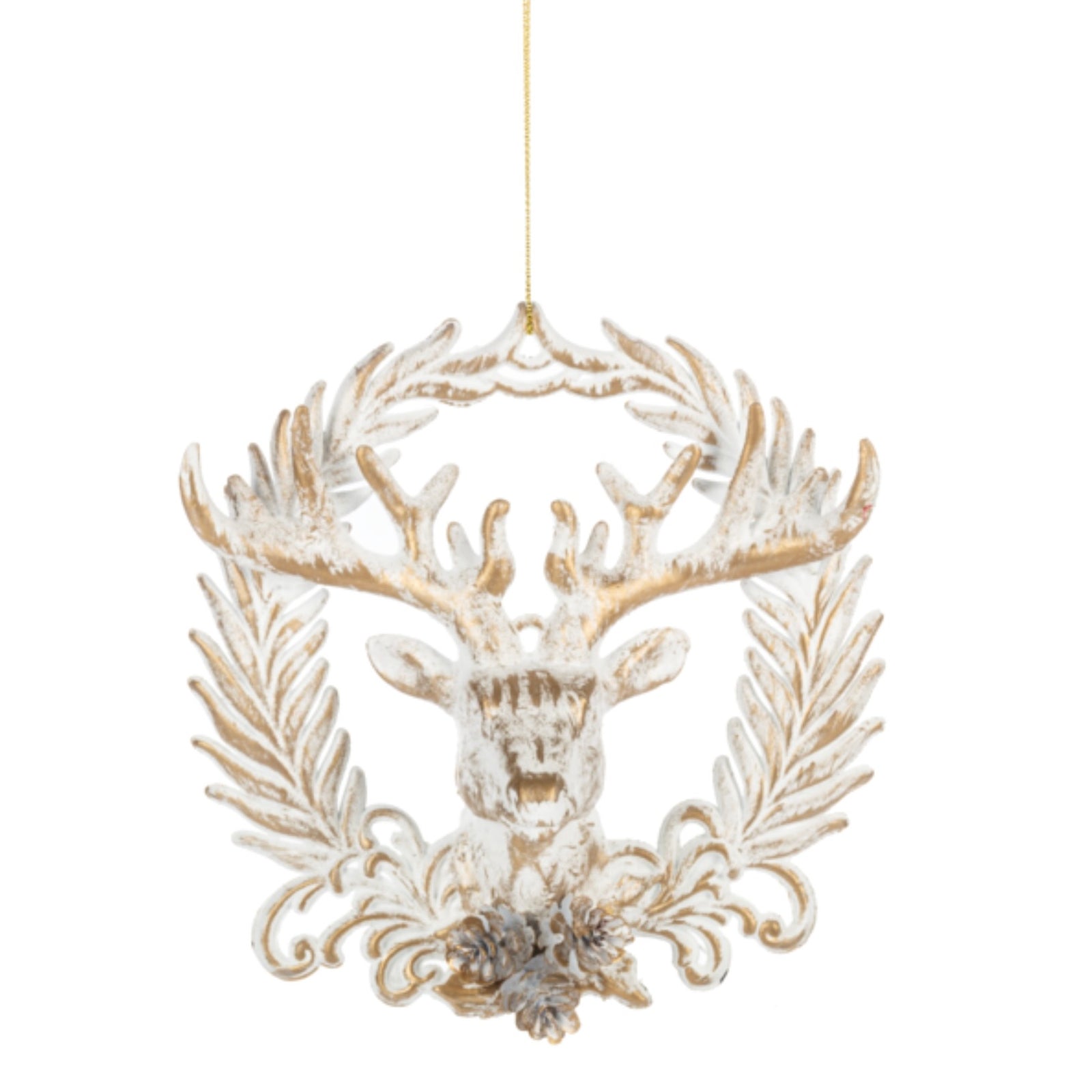 Deer head in Wreath Ornament