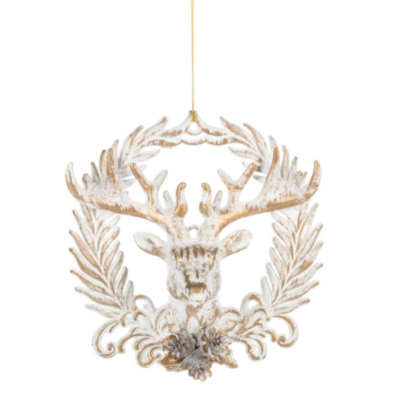 Deer head in Wreath Ornament