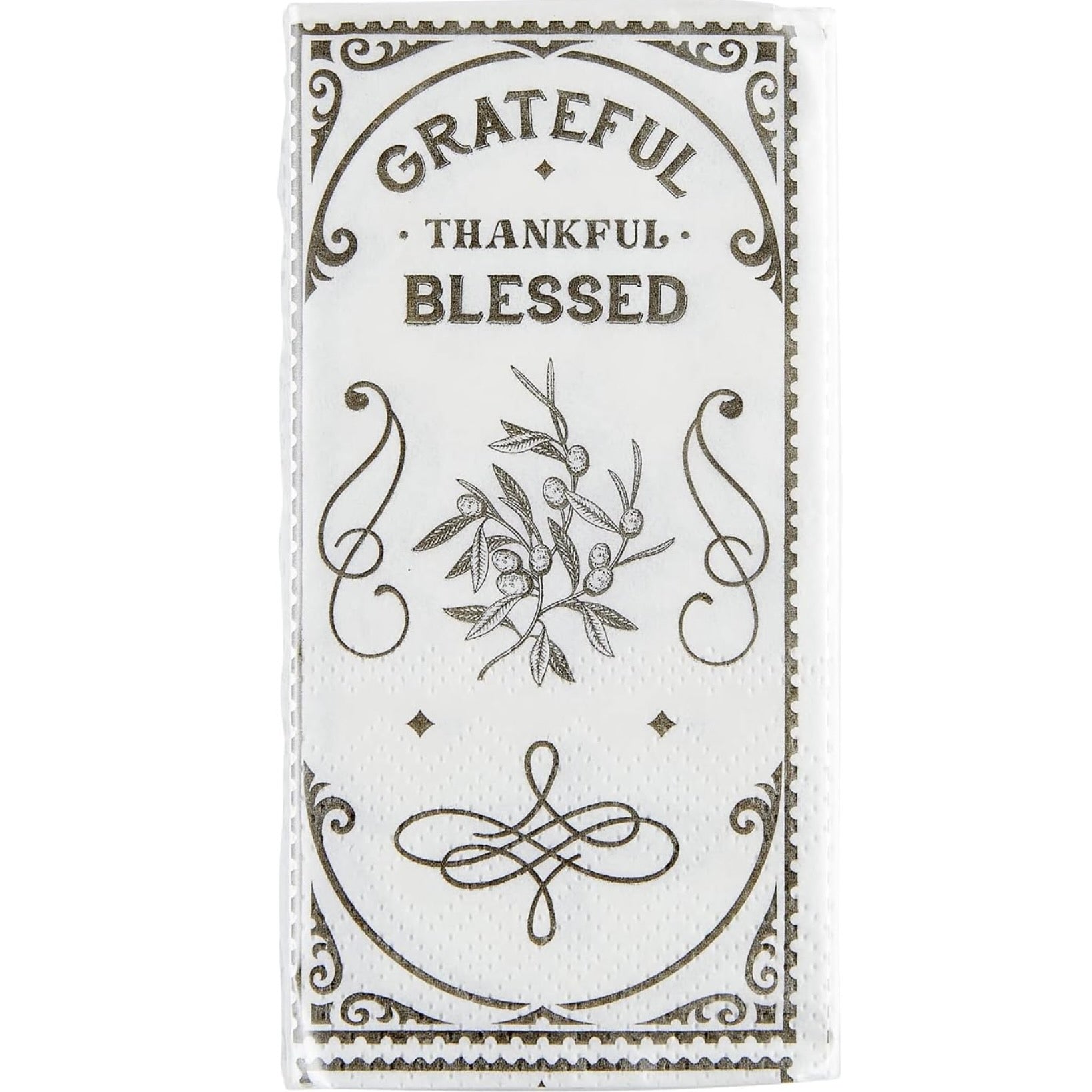 Grateful Thankful Blessed Pocket Tissues