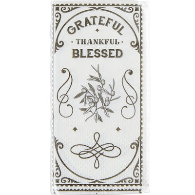 Grateful Thankful Blessed Pocket Tissues