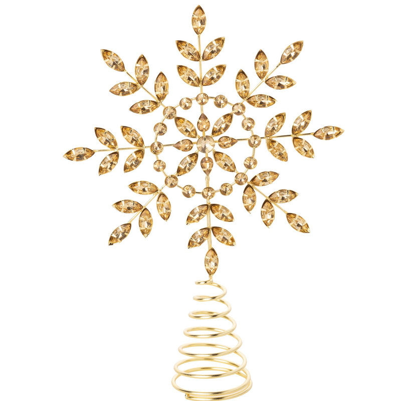 Gold Jewelled Tree Topper | Putti Christmas Decorations