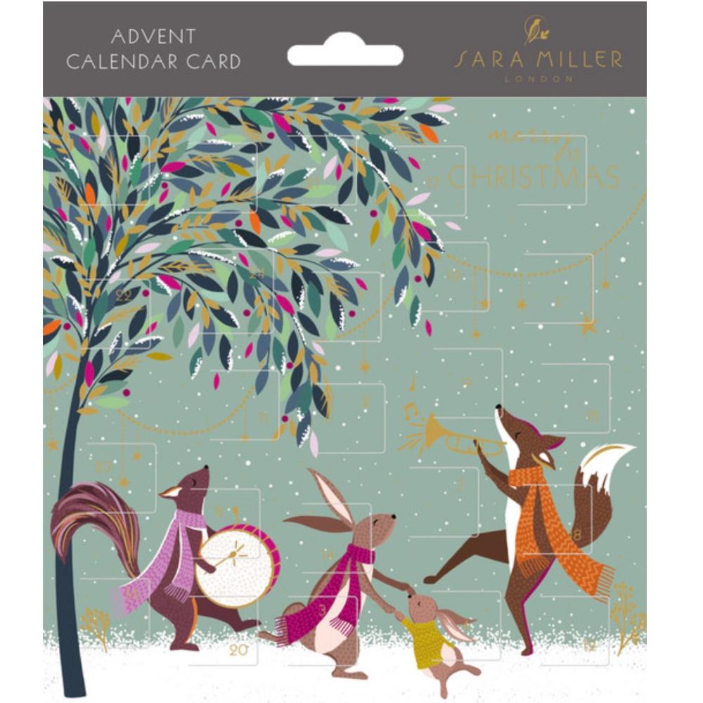 Sara Miller Countryside Christmas Advent Card | Putti Christmas