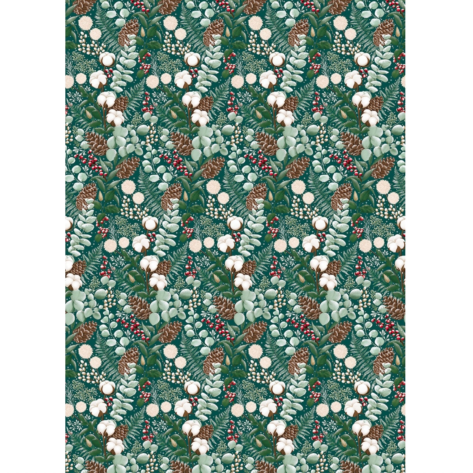 Winterberry Christmas Wrapping Paper Roll | Putti Christmas