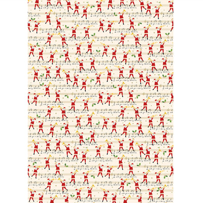 "We Wish You a Merry Christmas" Santa Wrapping Paper Roll | Putti Christmas