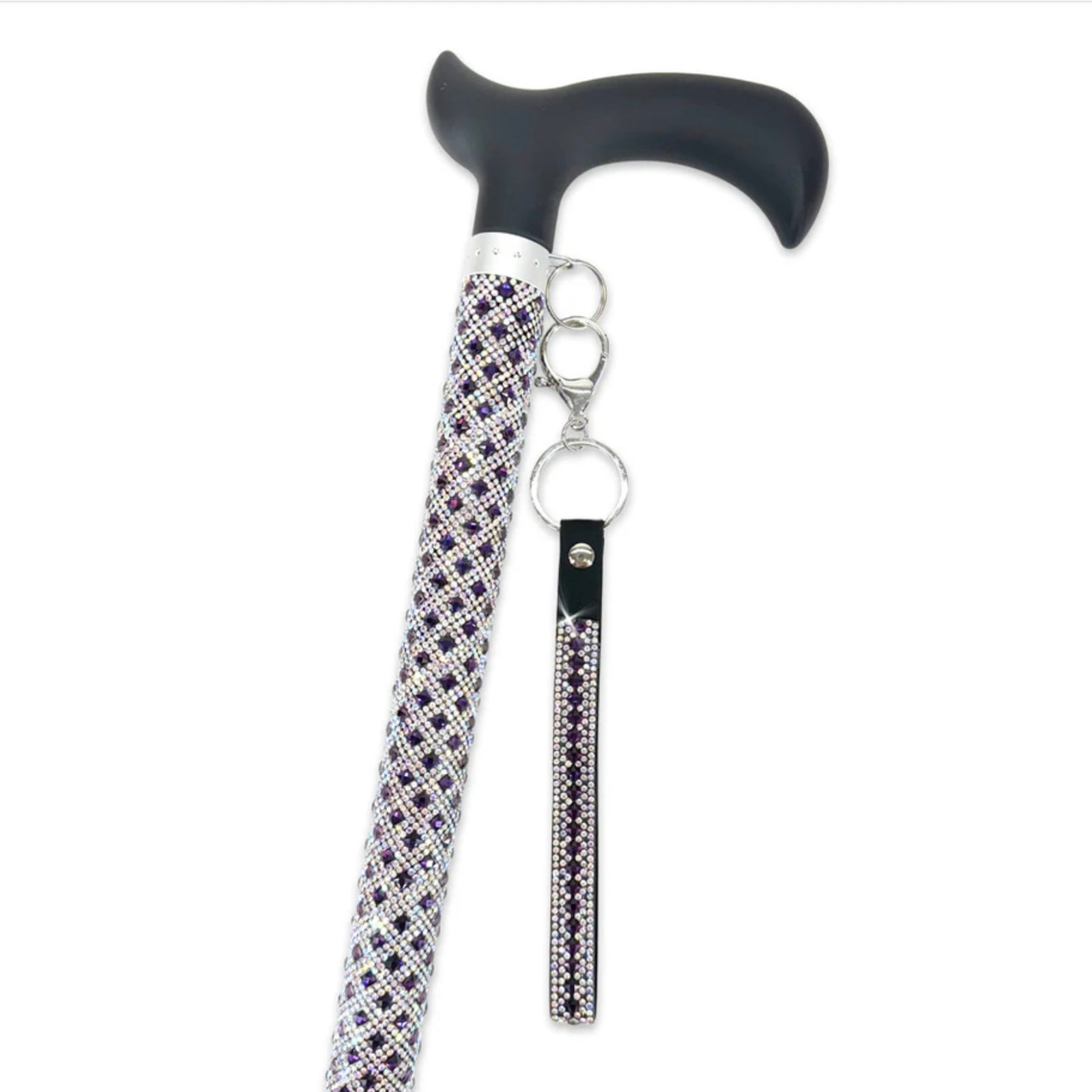 Jacqueline Kent "Sugar Cane" Royal Amethyst Crystal Medical Cane | Putti