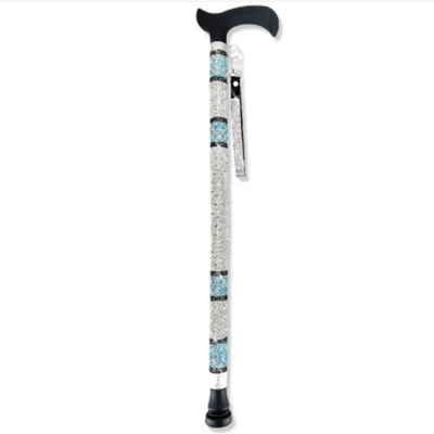 Jacqueline Kent "Sugar Cane" Lady kent Turquoise Adjustable Medical Cane | Putti