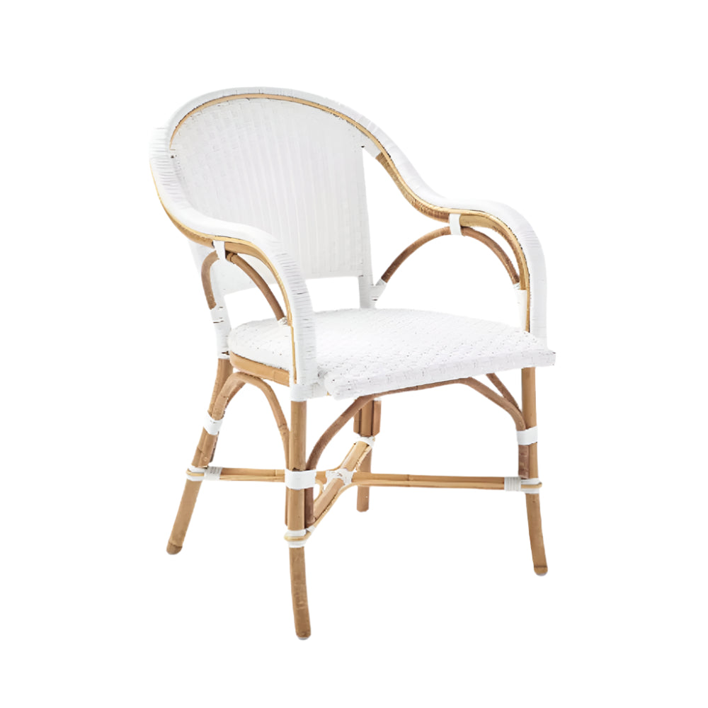 Marbella Bistro Arm Chair - White