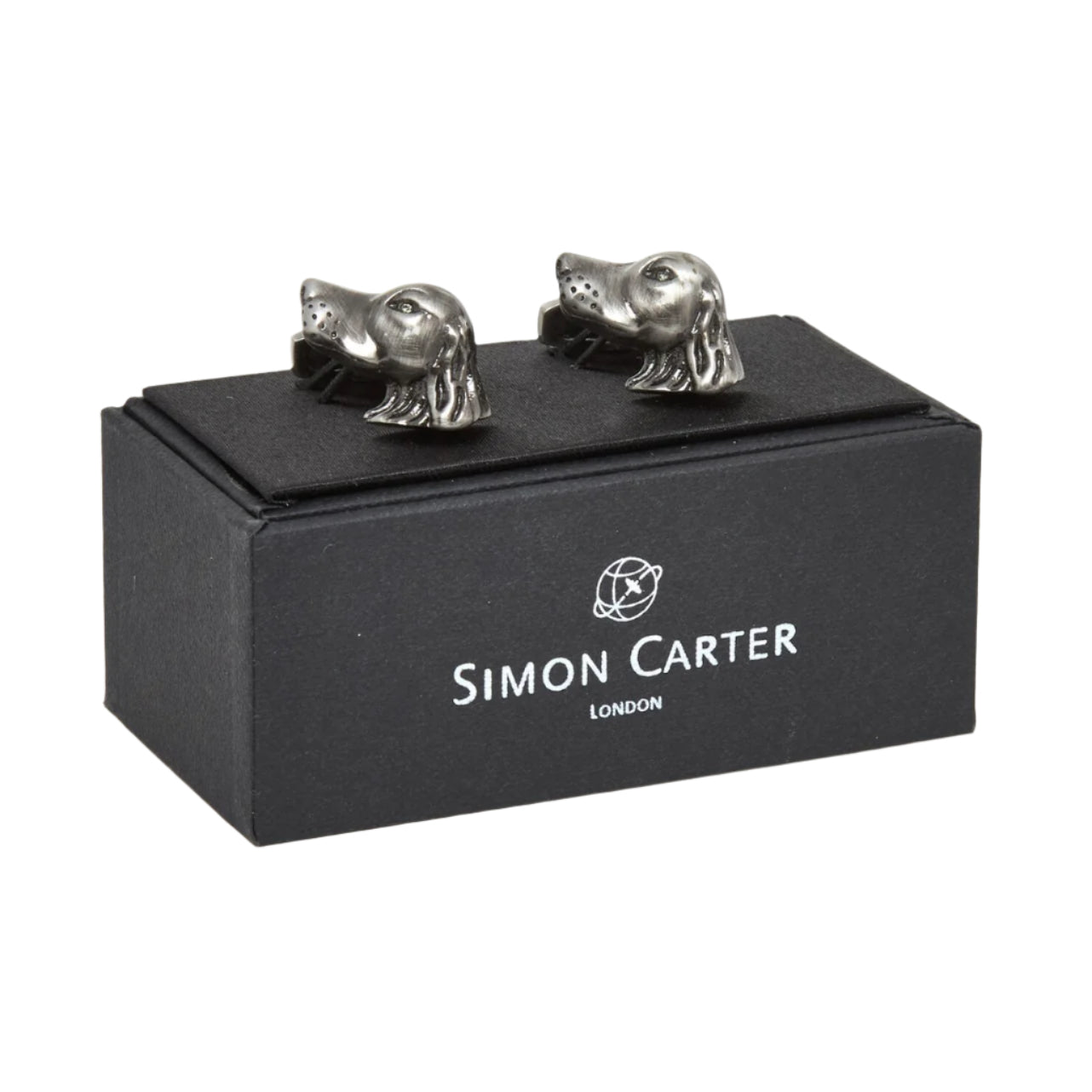Pewter Tone Dog Cufflinks