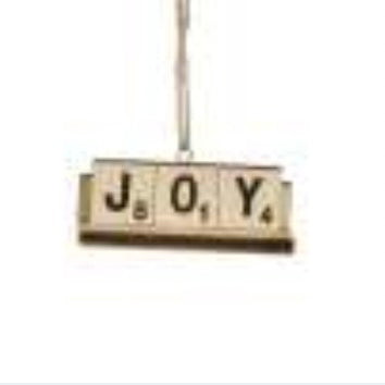 "JOY" Scrabble Ornament