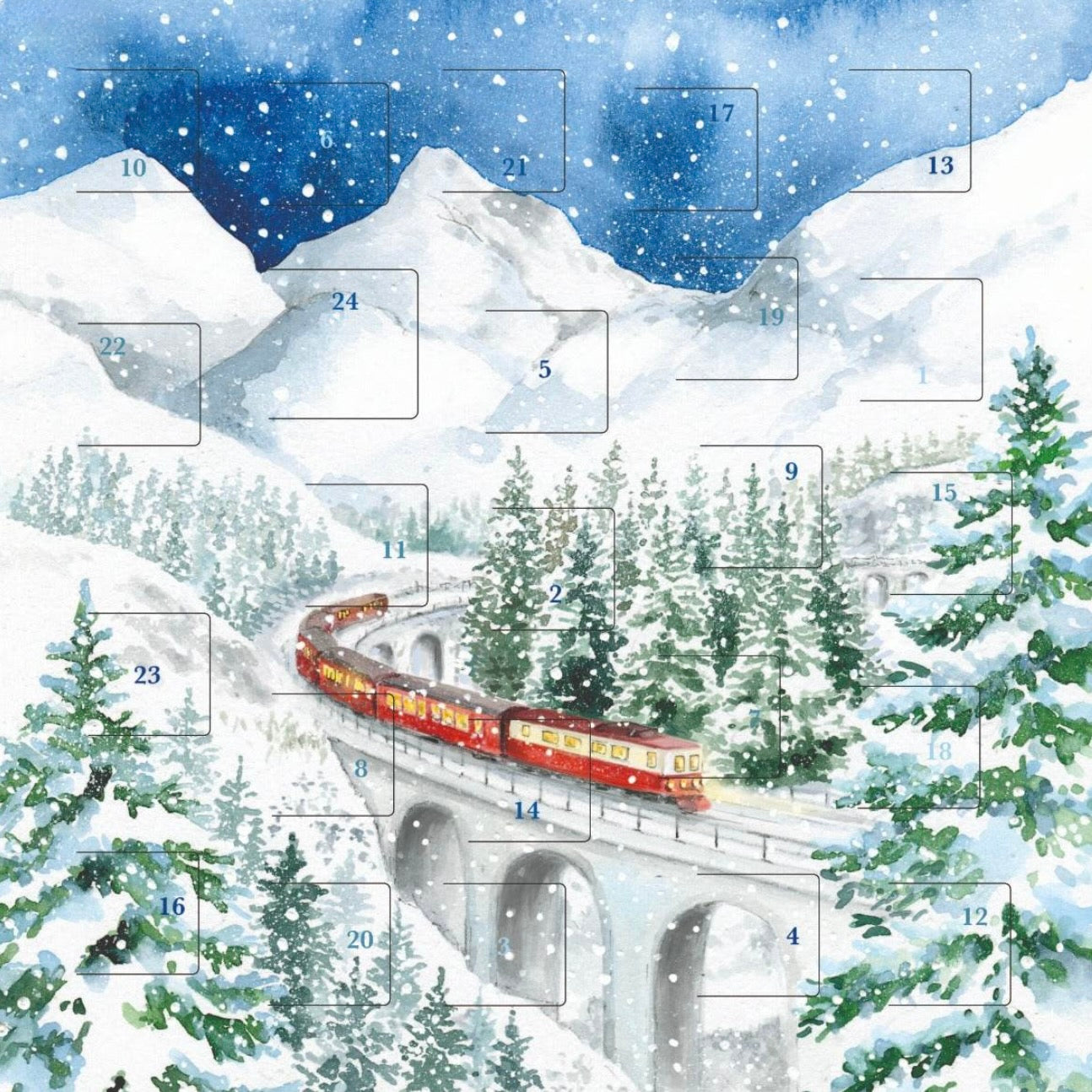 Train Advent Card