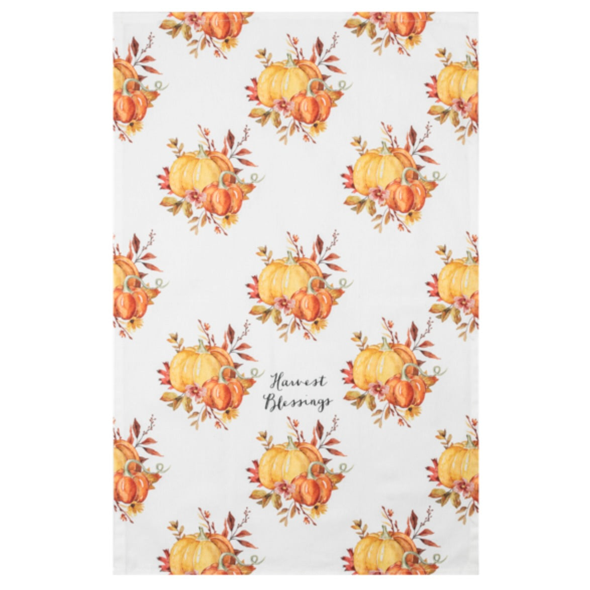 "Harvest Blessing" Pumpkin Tea Towel