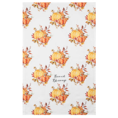 "Harvest Blessing" Pumpkin Tea Towel