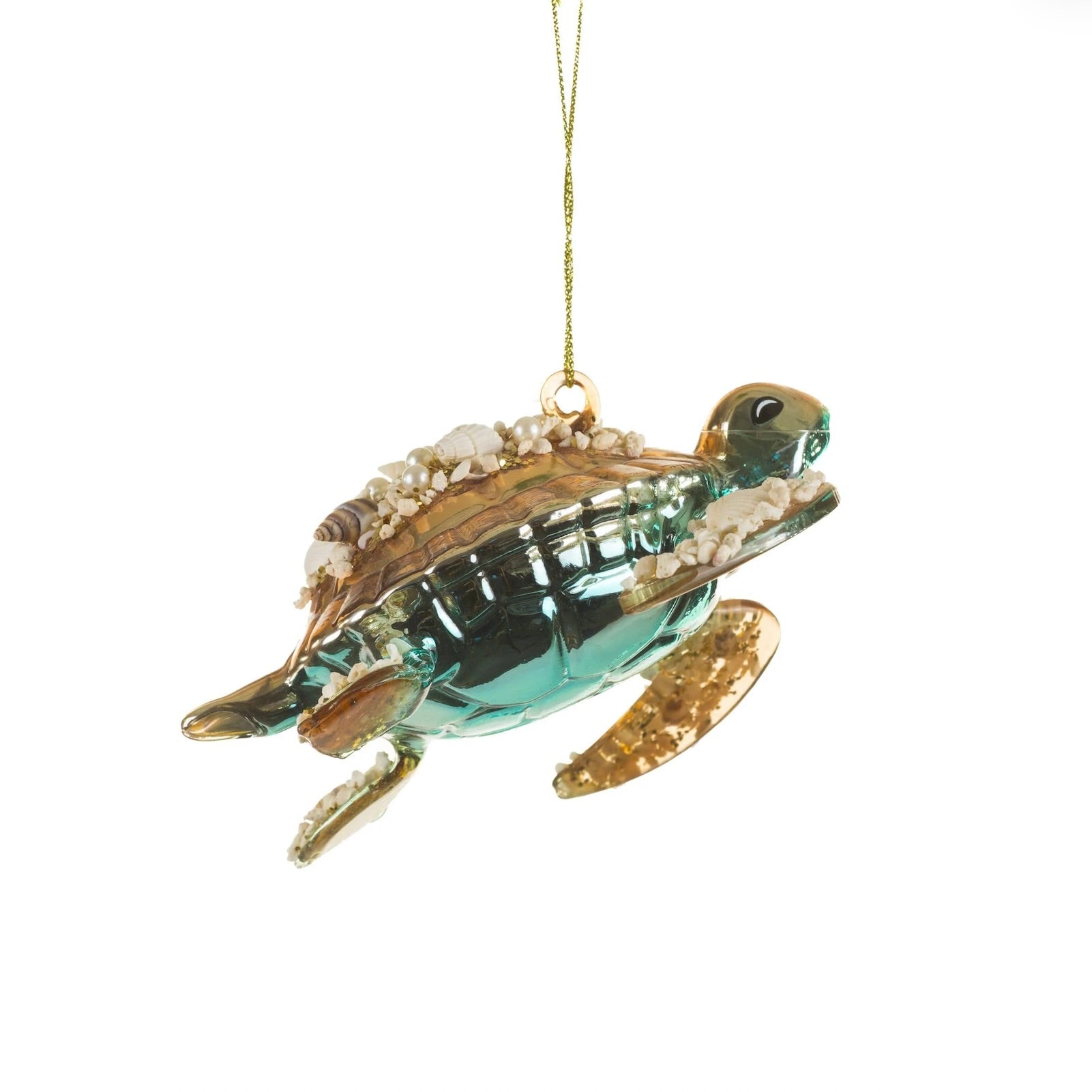 Brass Sea Turtle Ornament