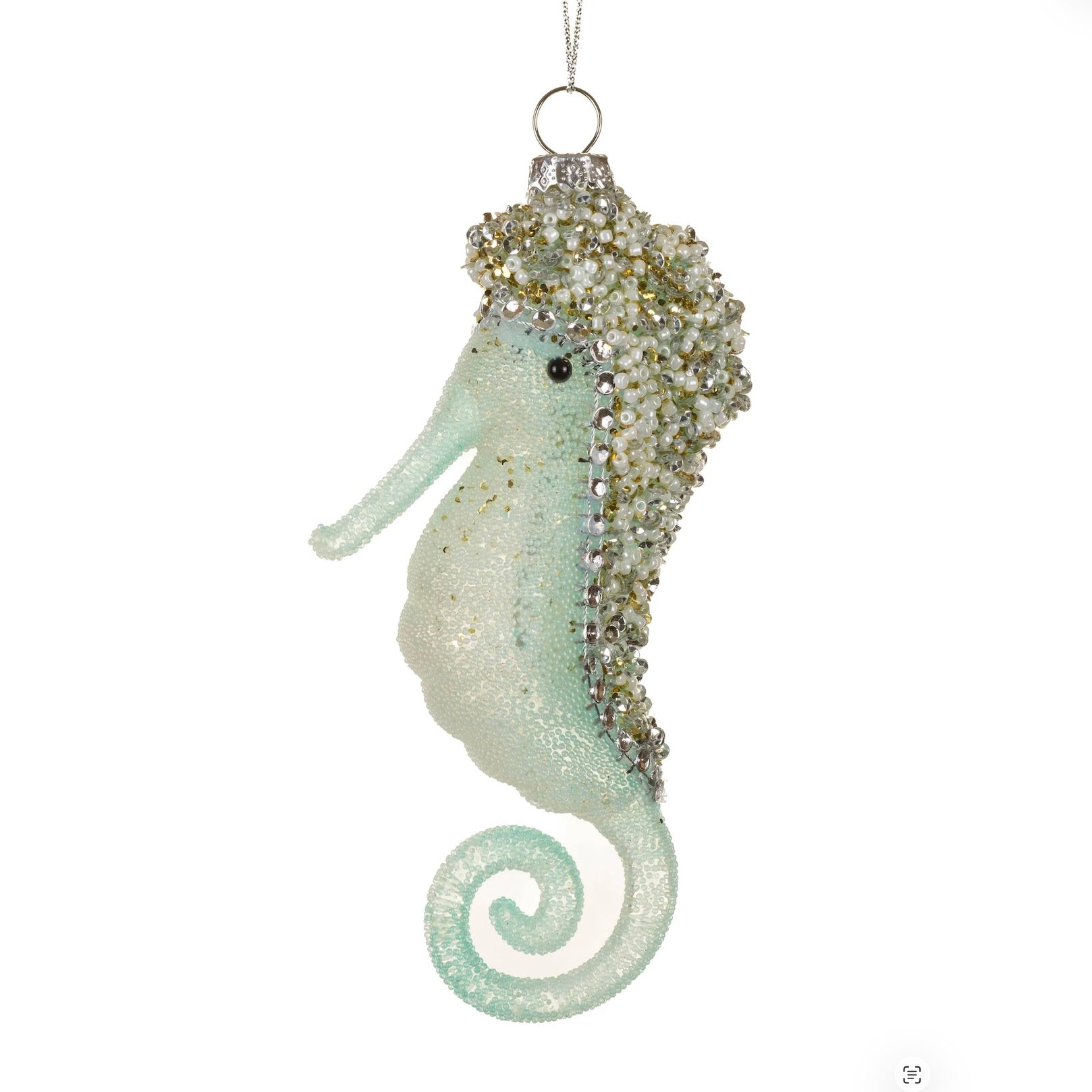 Baby Blue Baby Seahorse Ornament