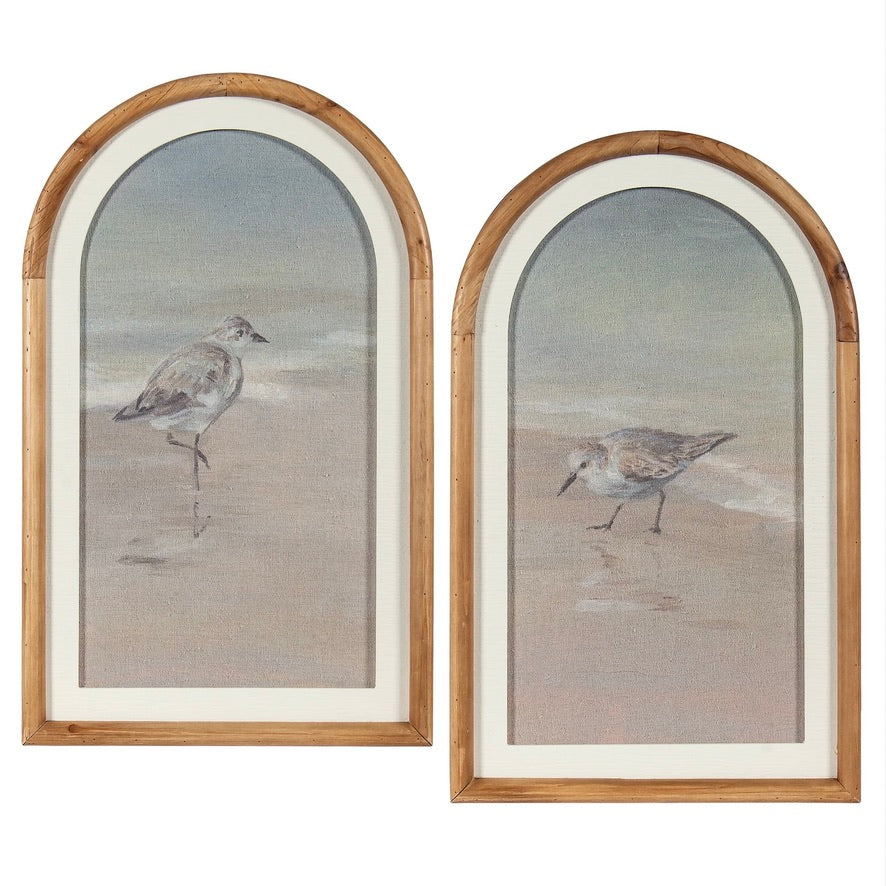Shore Birds Framed Art - Set of 2 | Putti Fine Furnishings Canada