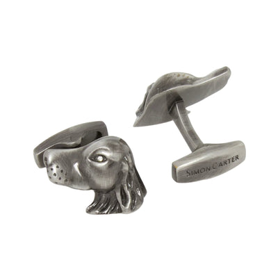 Pewter Tone Dogs Cufflinks | Putti Fine Fashions