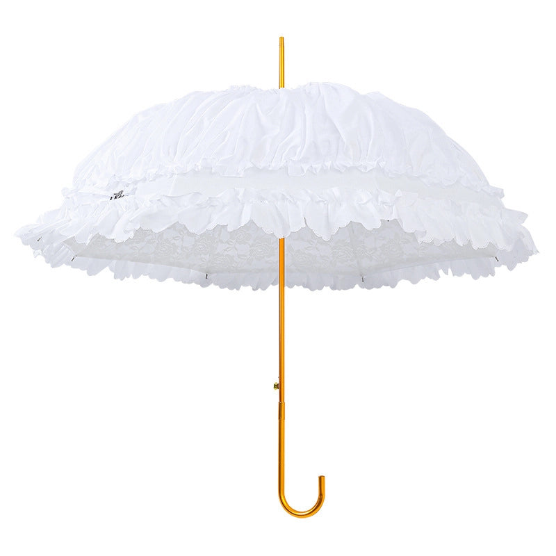 Soak London Boutique Francesca Collection Umbrella - White | Putti Fine Fashions
