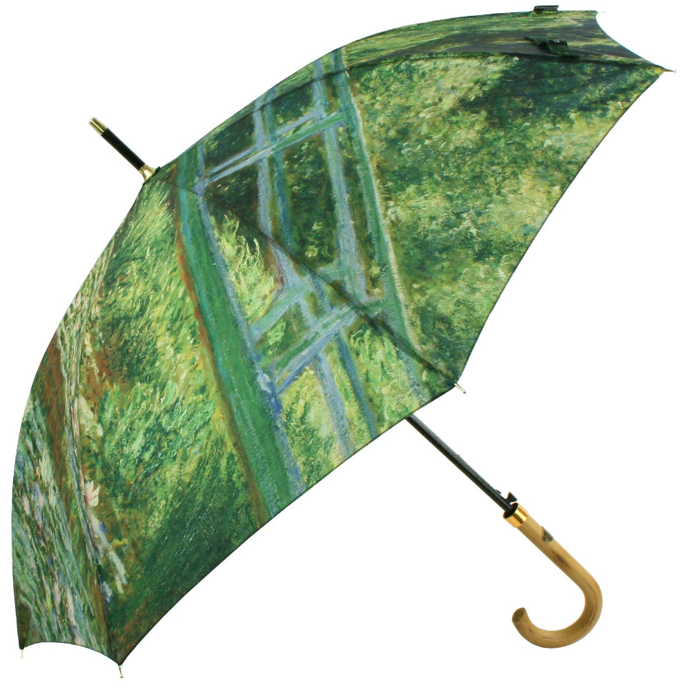 Soak London Monet "Japanese Bridge" Walking Stick Umbrella | Putti Fine Fashions
