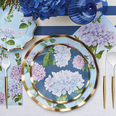 Sophistiplate Hydrangea Wavey Paper Side Plate | Putti Party Supplies