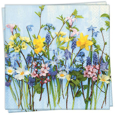 Spring Flowers Cocktail Napkin | Putti Party Supplies