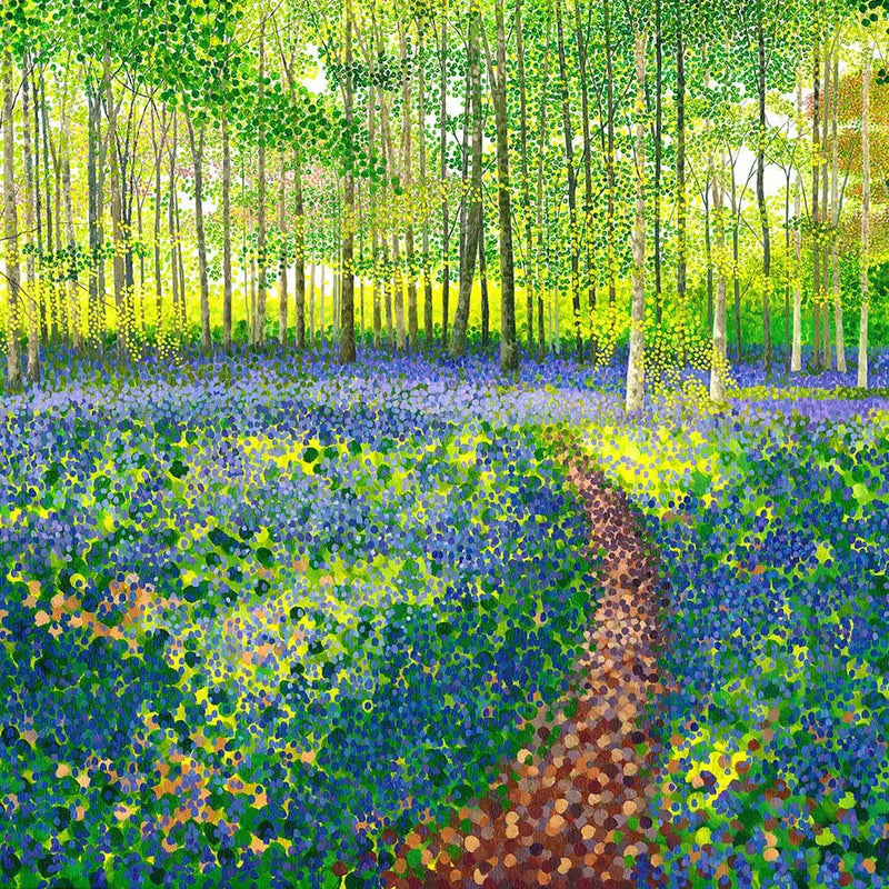 Susan Entwistle Bluebell Path Greetinng Card | Putti Celebrations