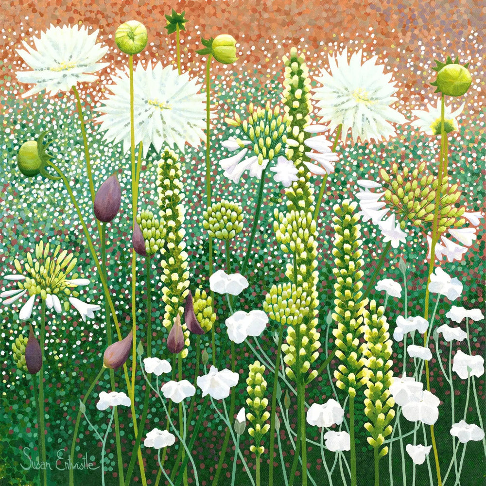 Susan Entwistle The White Garden Greeting Card | Putti Celebrations