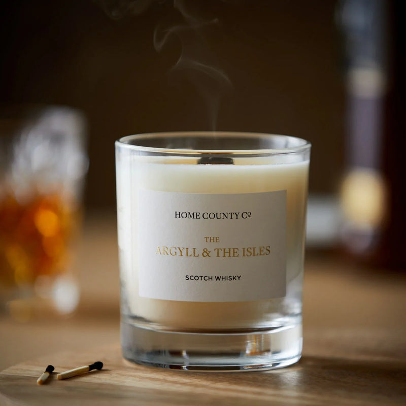 Home County Co. The Argyll & The Isles - Scotch Whisky Candle